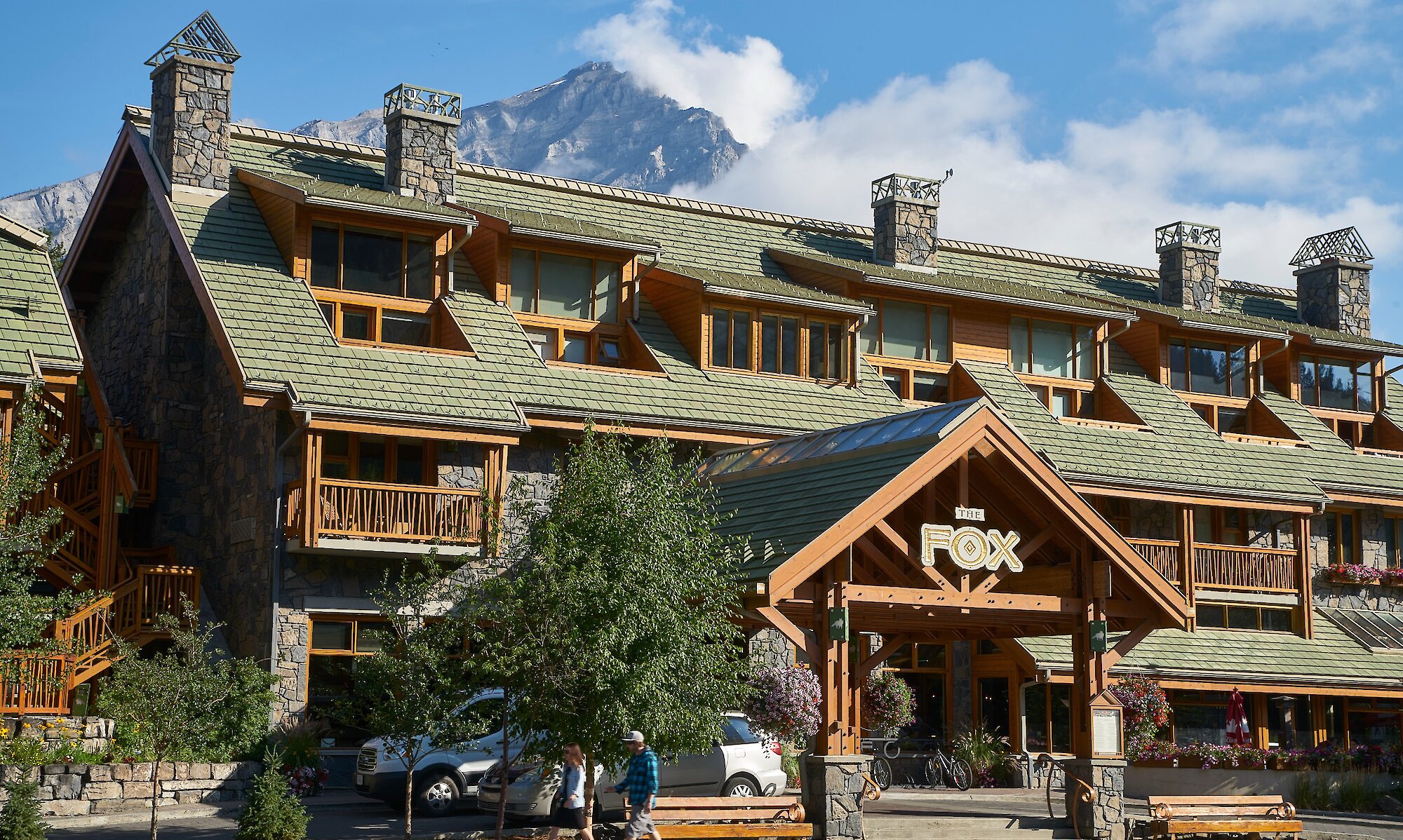 Exterior of the Fox Hotel & Suites in Banff