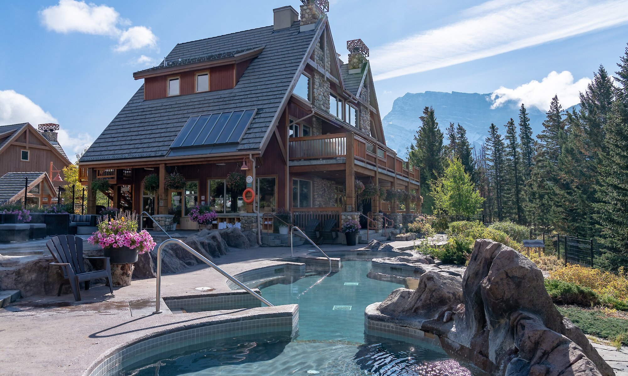 Exterior of Hidden Ridge Resort in Banff