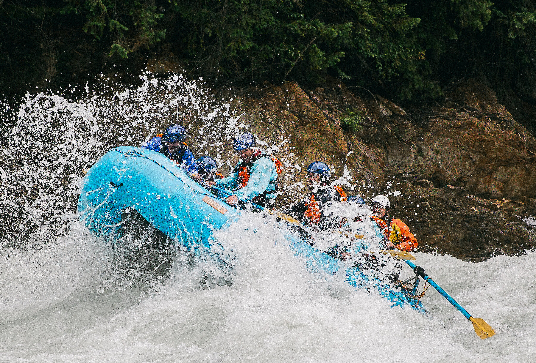 Big Rapids on the Kicking Horse River raft trip