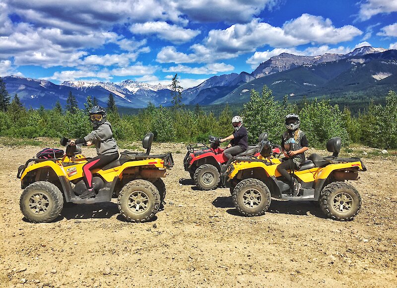 ATV group tearing up the trails