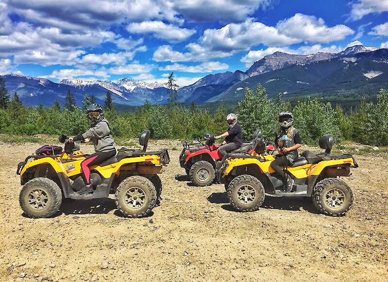 ATV group tearing up the trails