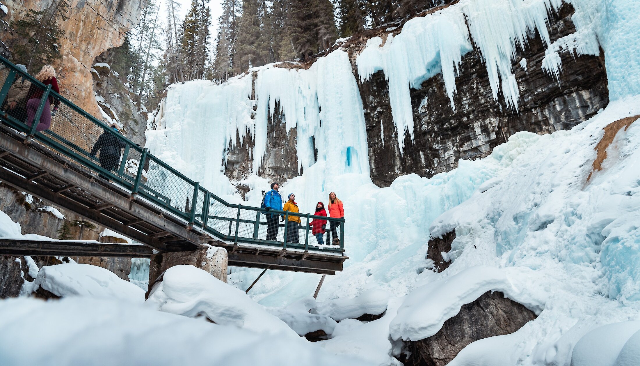 Icefalls view point at Johnston Canyon