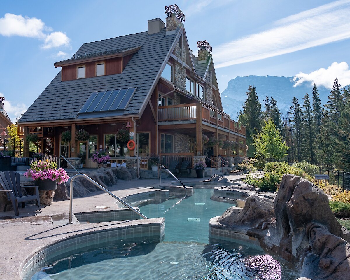 Exterior of Hidden Ridge Resort in Banff