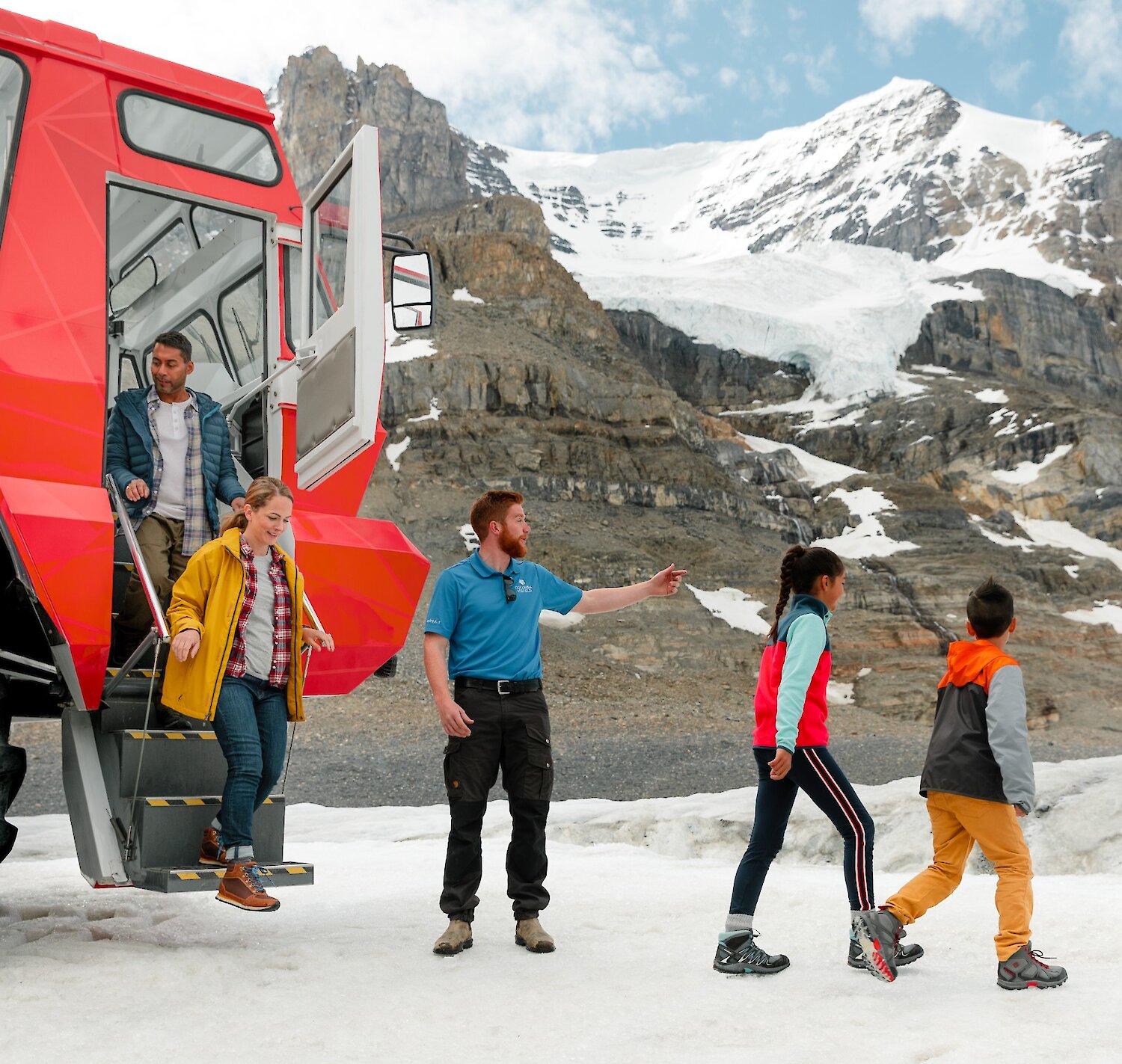 Ice Explorer on the Athabasca Glacer at Columbia Icefield