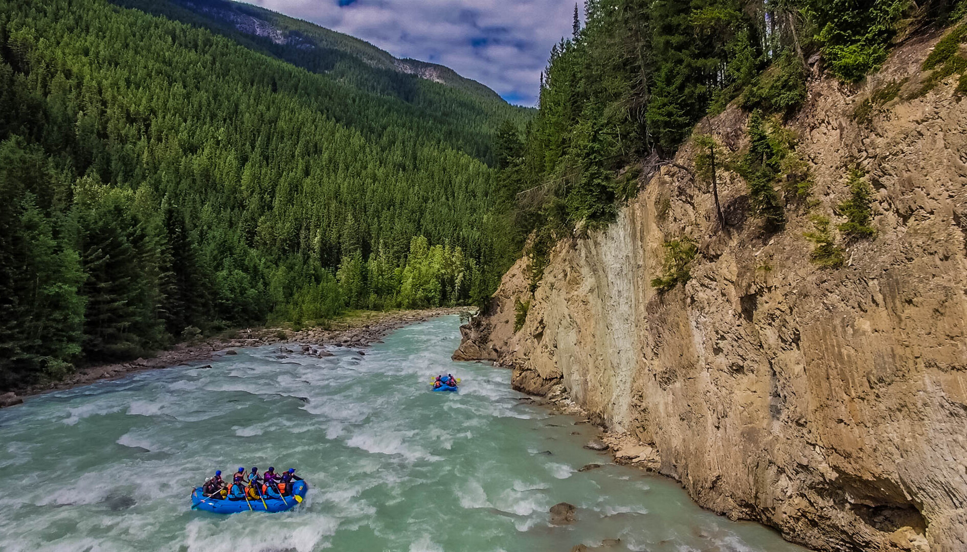 Rafting in the Kicking Horse Canyon in BC