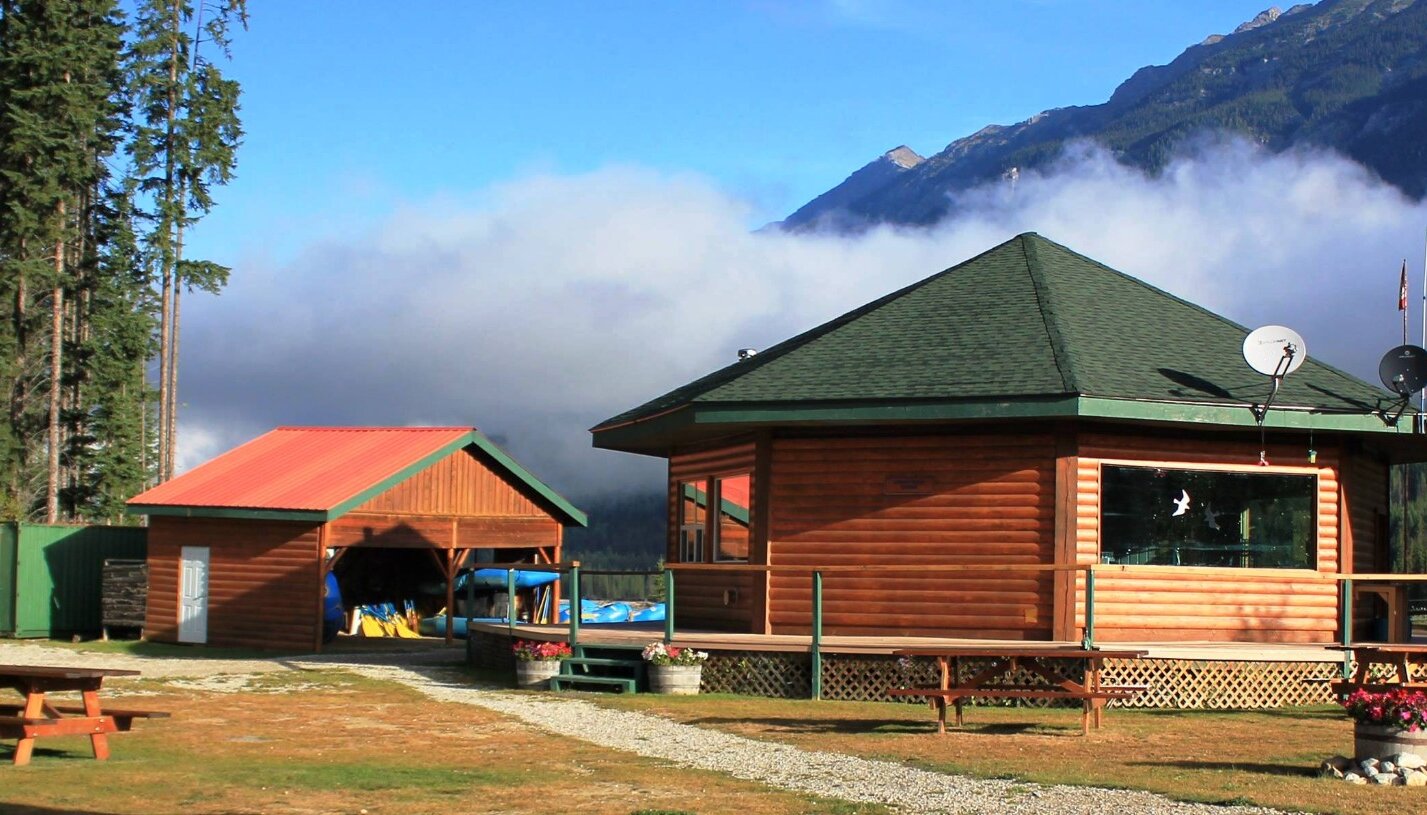 The Hydra rafting base in BC
