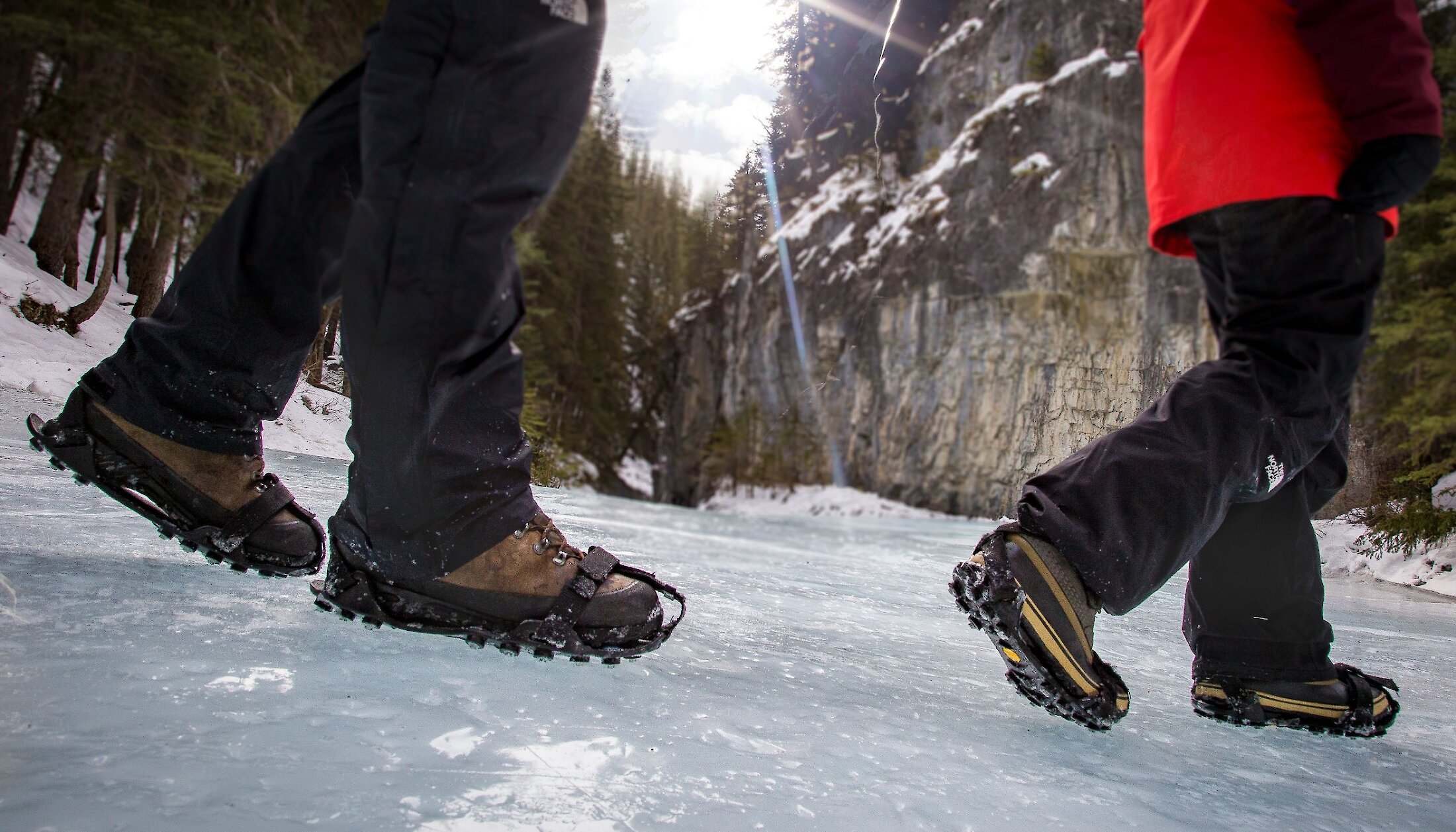 Ice cleats are needed in Grotto Canyon