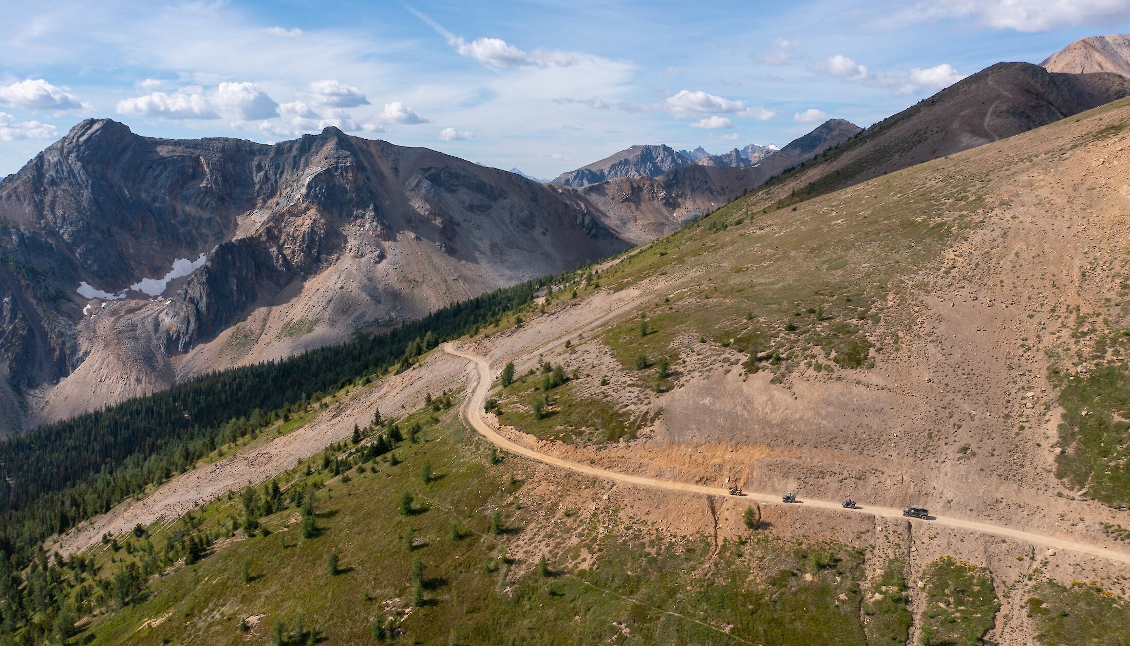 Birds eye view of the guided ATV tours