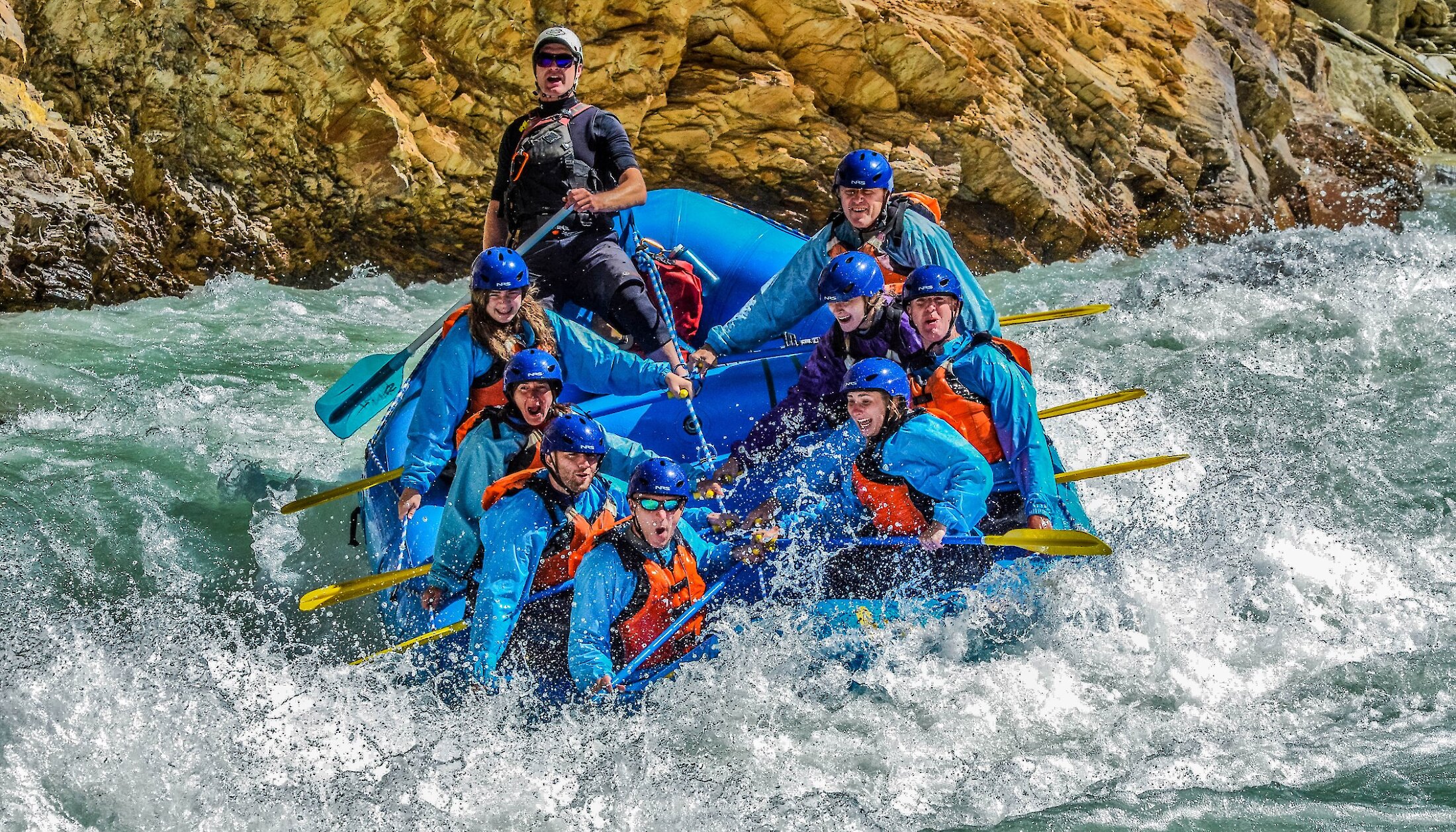 Rafting fun on the Kicking Horse River