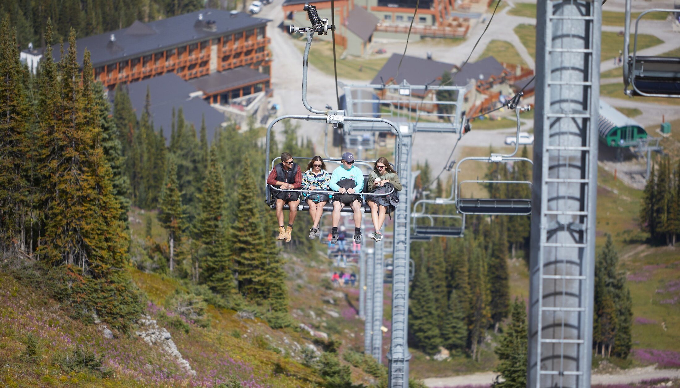 Standish chairlift at Sunshine Meadows