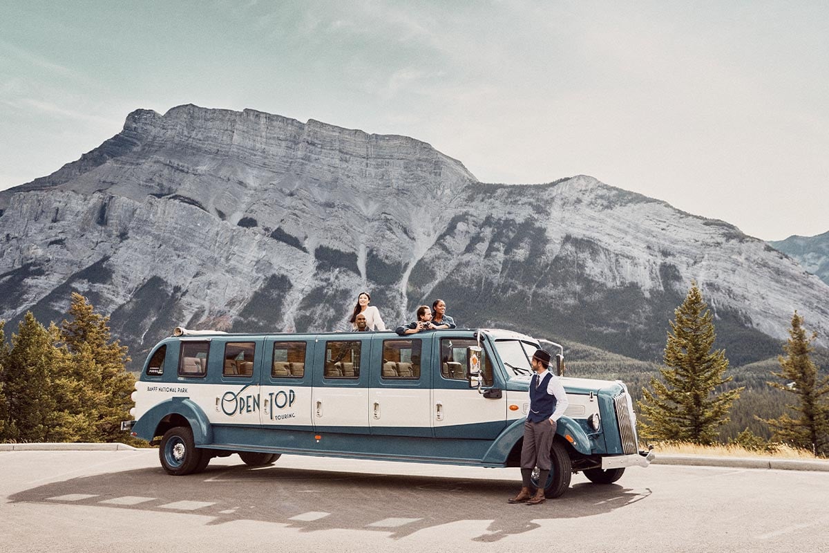 Check out Banff’s newest attraction Open Top Touring Banff Adventures
