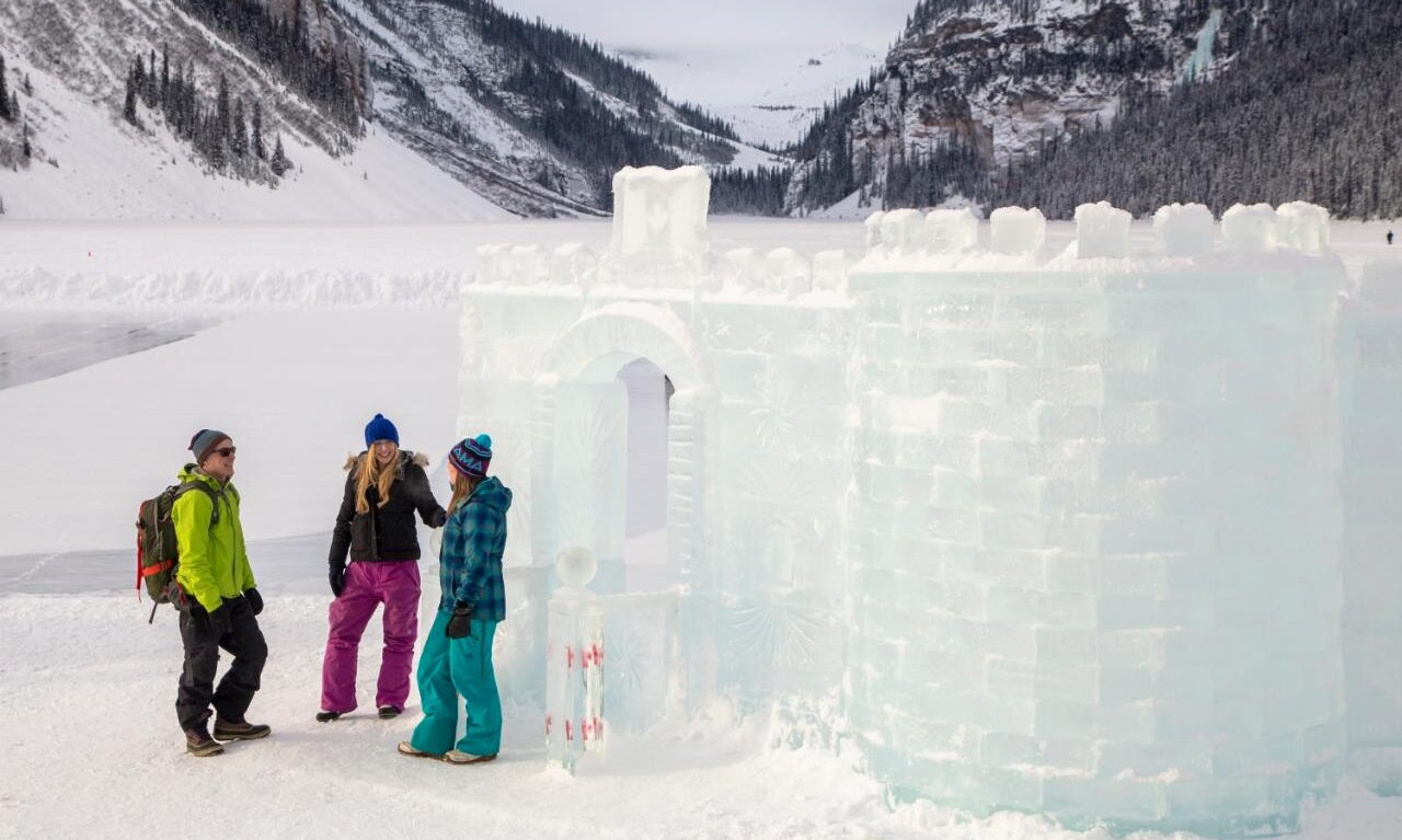 Ice Castle at Lake Louise