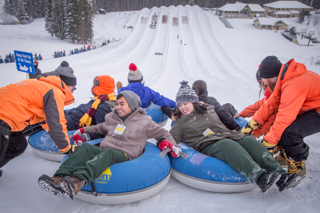 Fun & Adrenaline at Mt Norquay Winter Tubing for the Whole Family