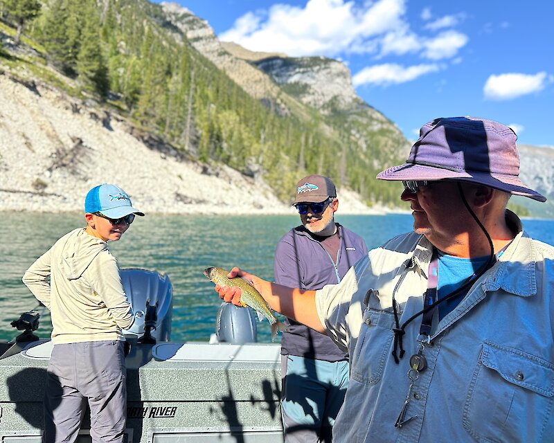 Banff Fishing on Lake Minnewanka
