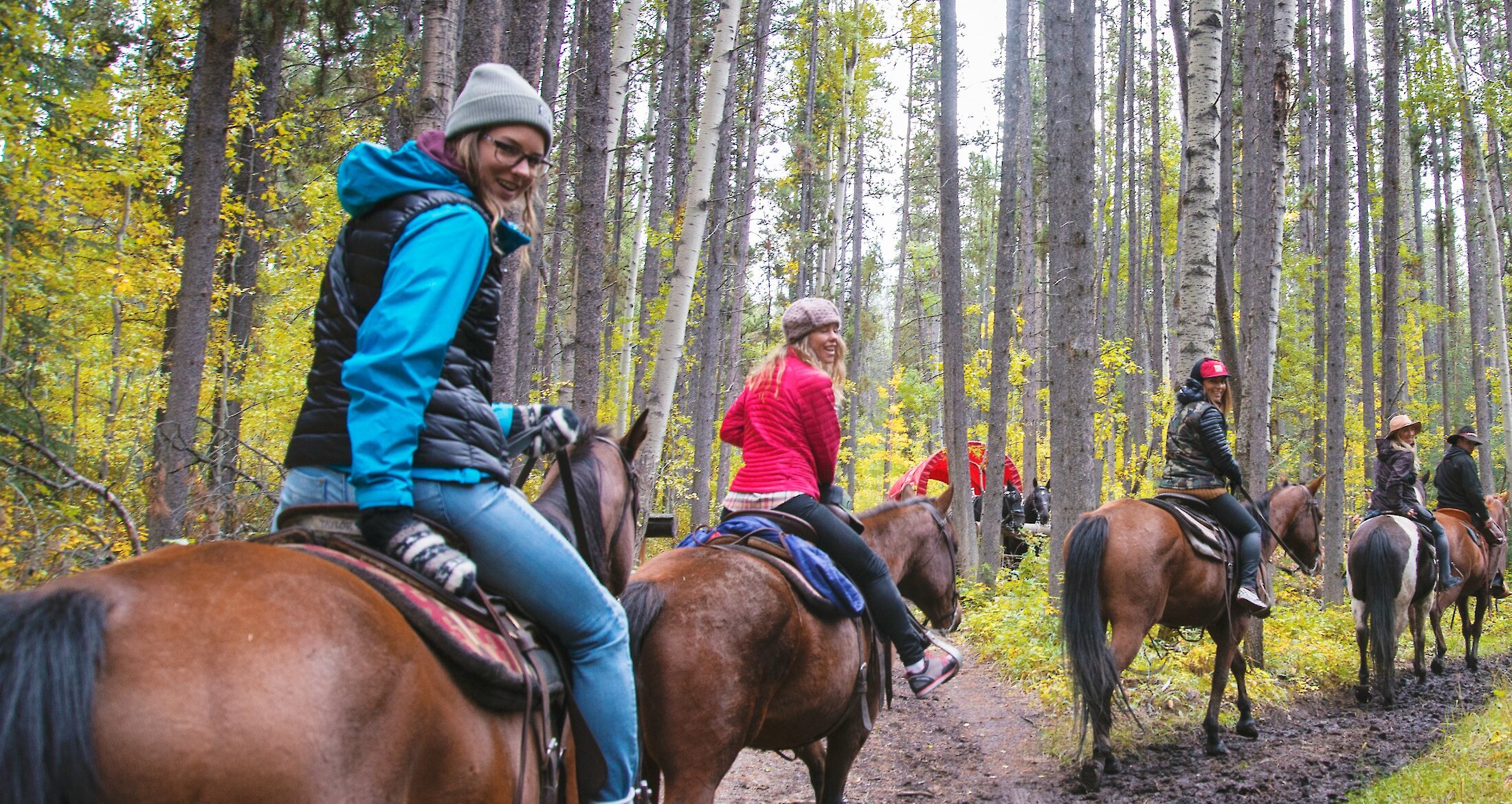 Horseback riding in Banff National Park