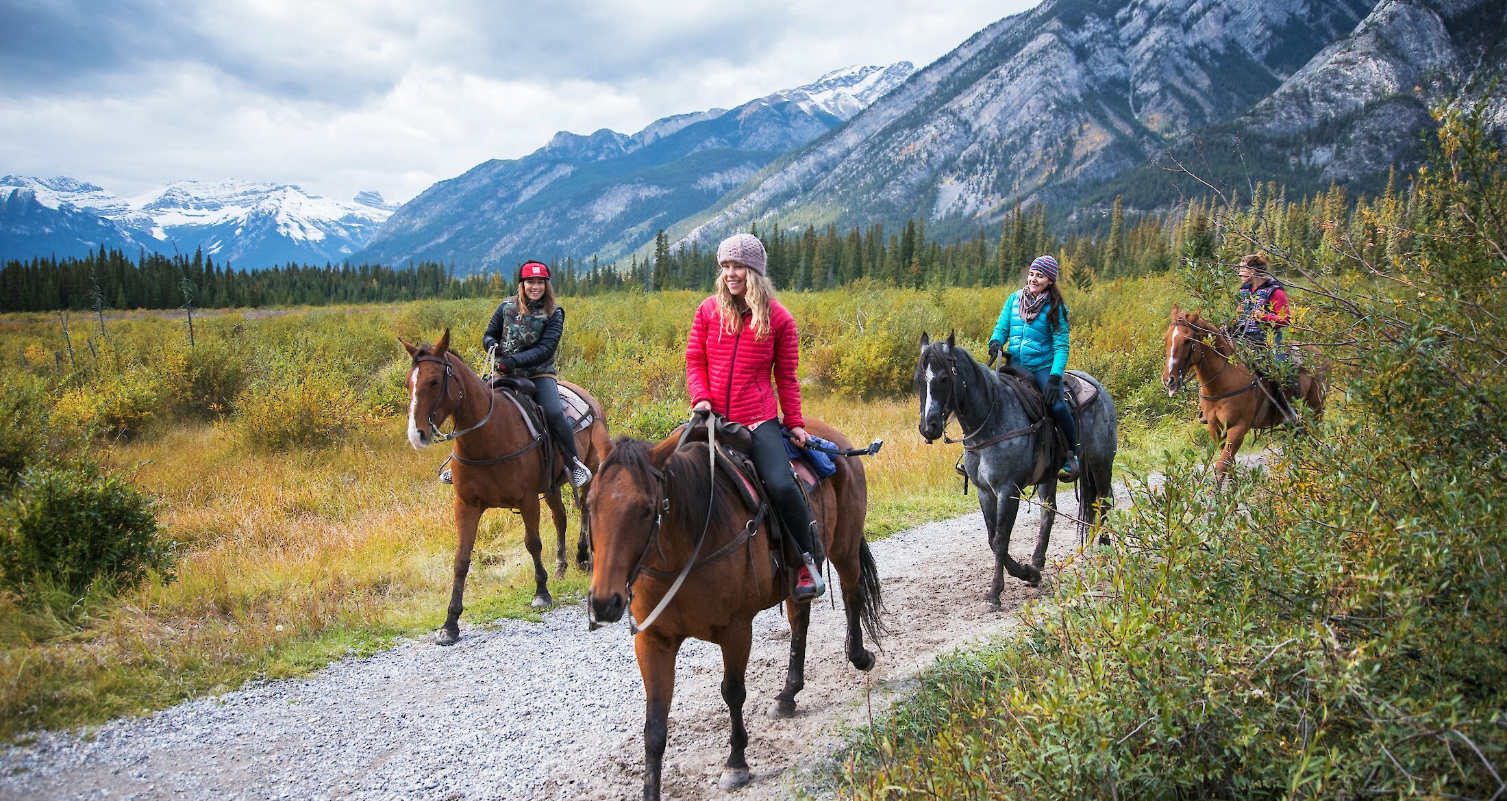 Horseback riding in Banff National Park