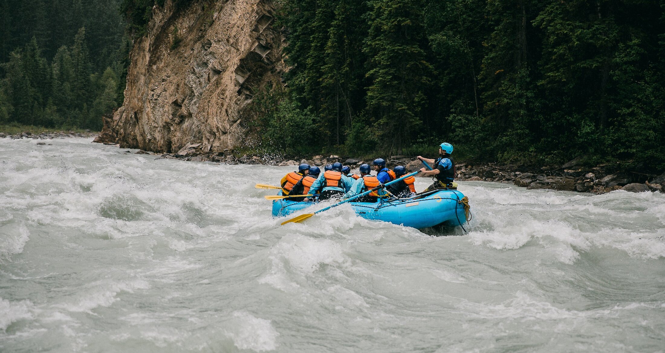 White Water Rafting down the Kicking Horse River