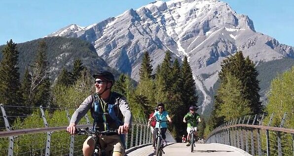E-Bike through Banff with Stunning Views of Cascade Mountain