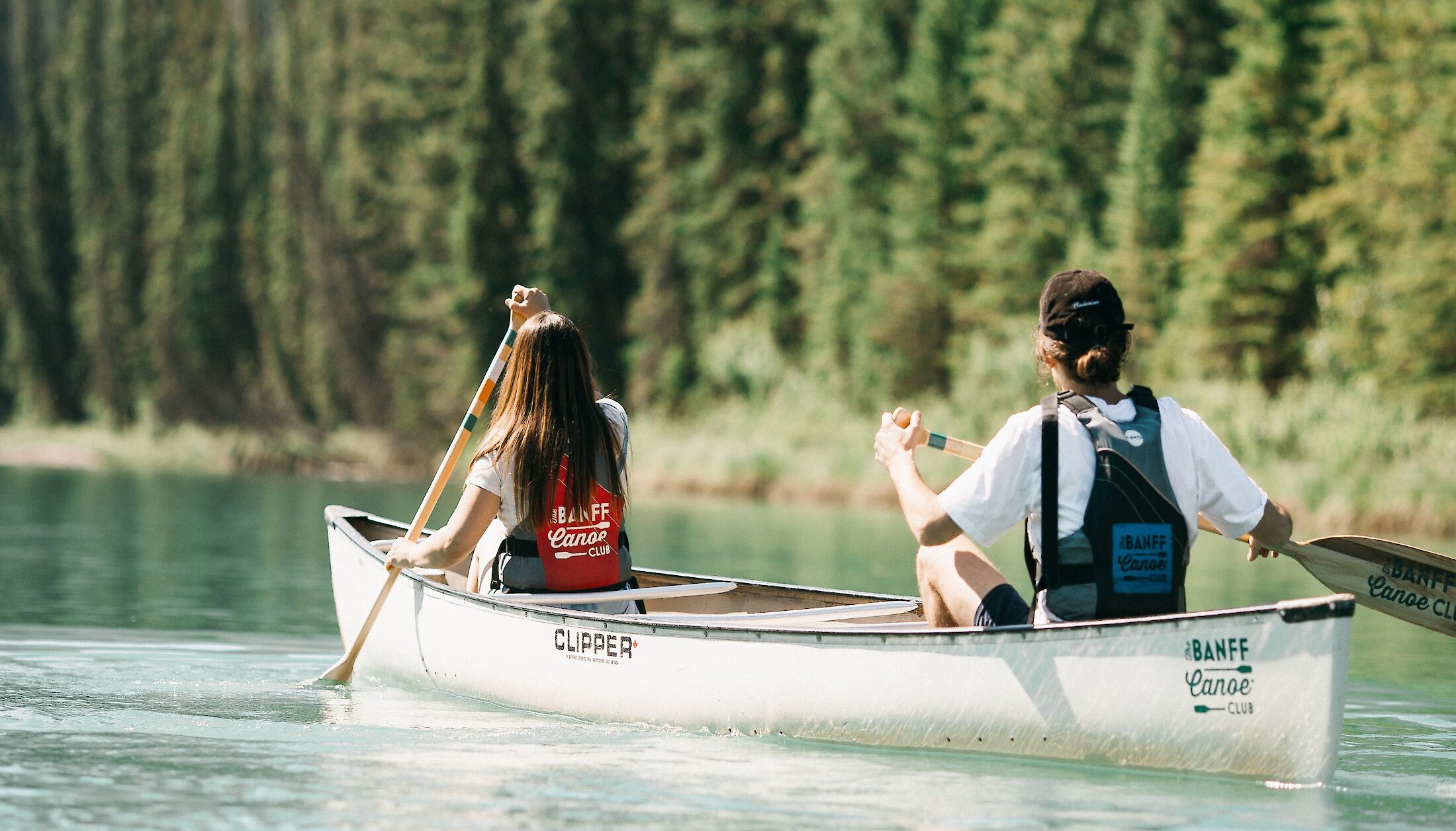 Canoe in Banff