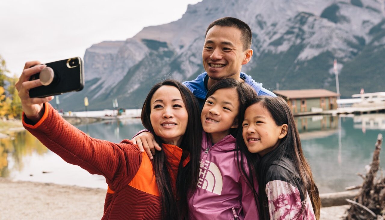 Family in Banff