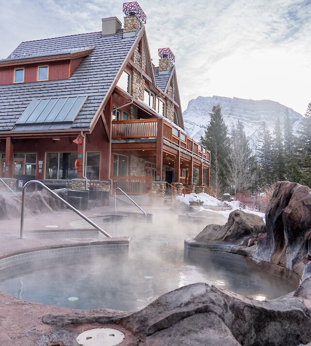 A view of Hidden Ridge Resort pools