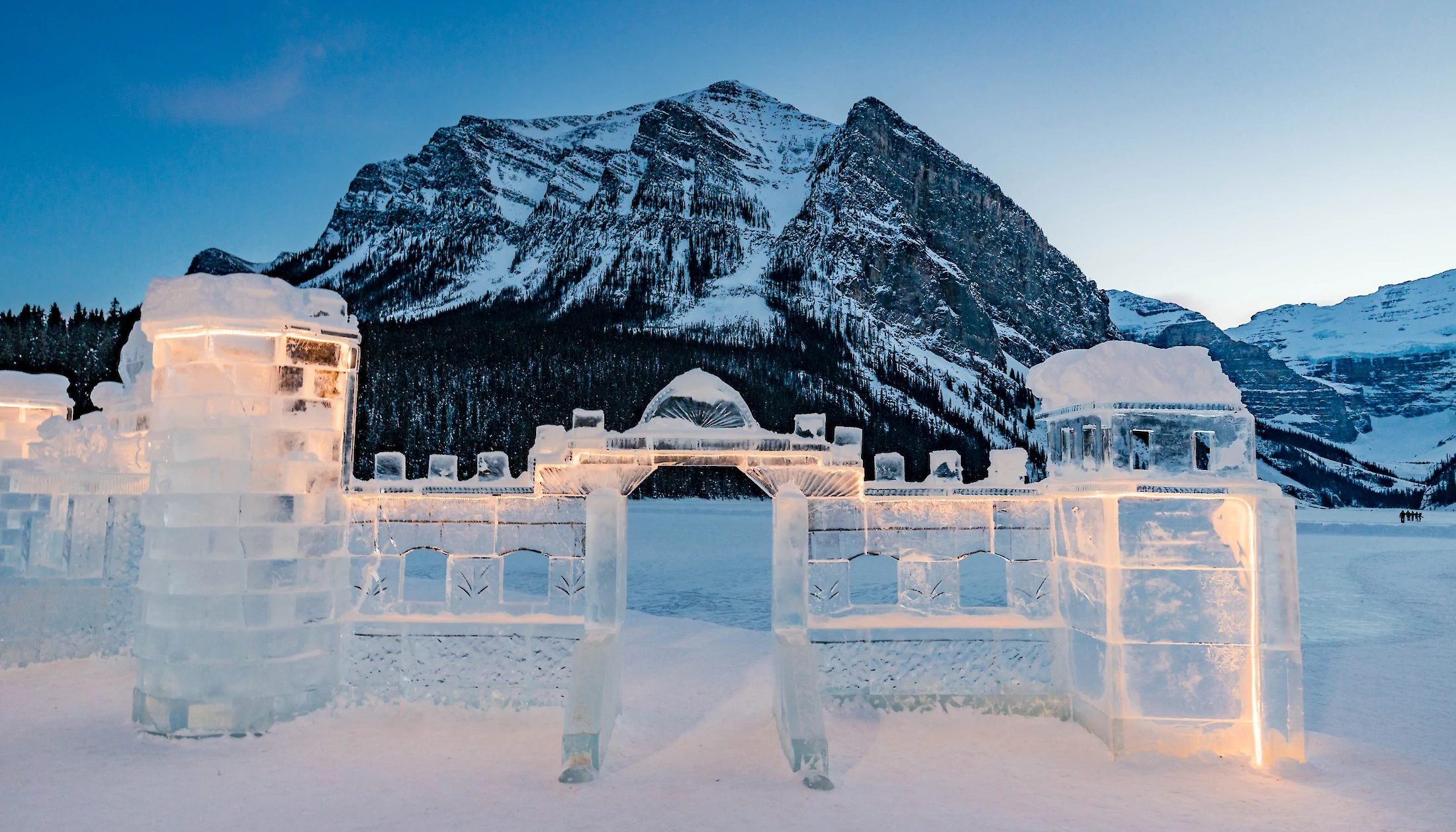 Lake Louise Ice Castle in the Winter