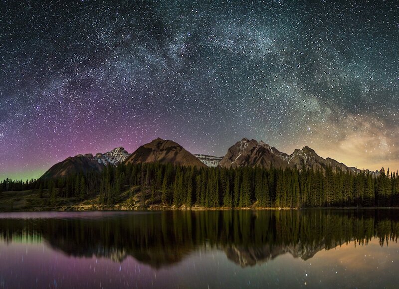 A view of the Milky Way in Banff National Park