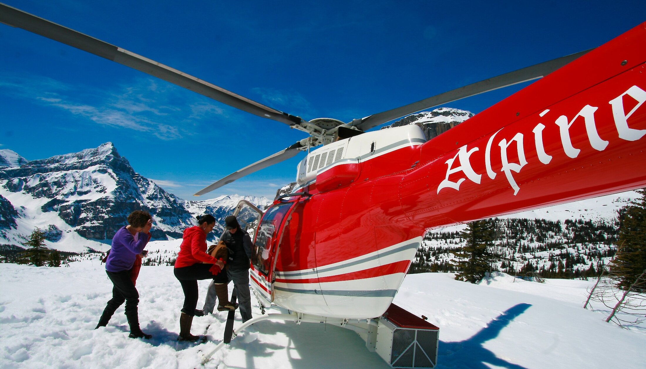 Helicopter Flights in Winter