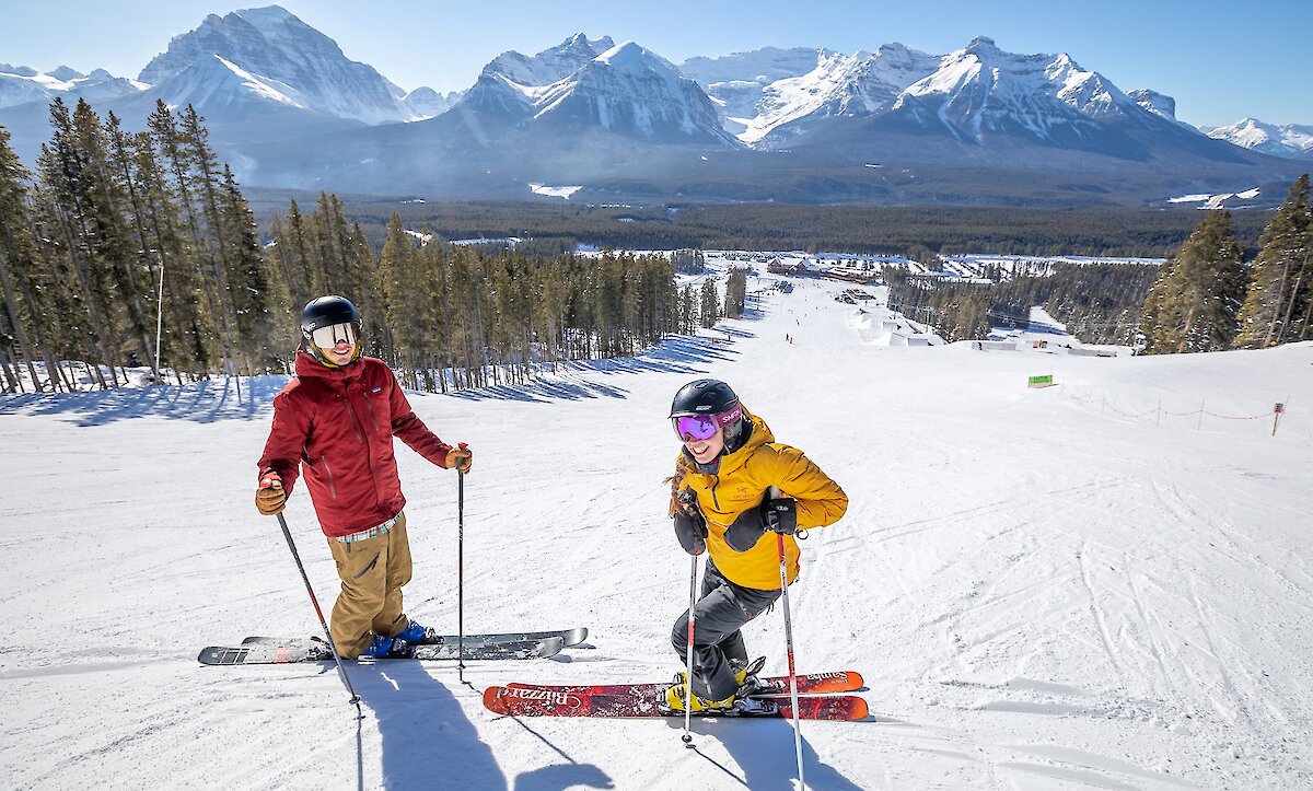 Skiing at Lake Louise