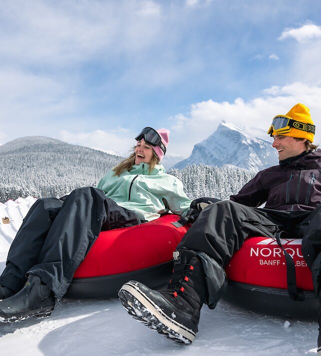 Snow Tubing at Mt Norquay