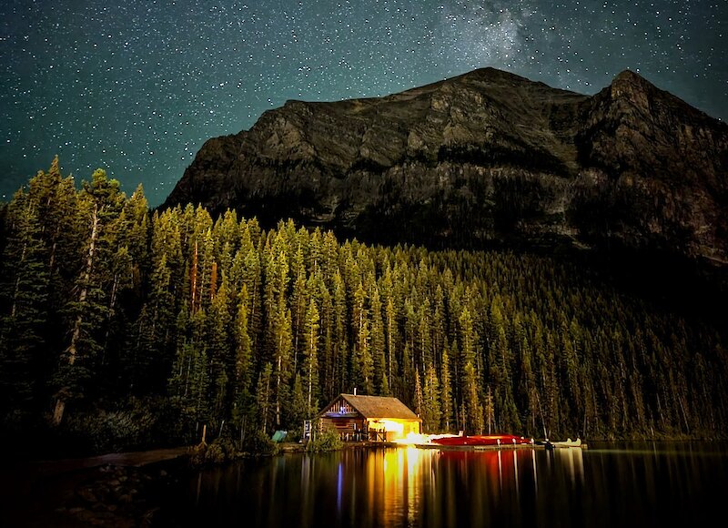 Stargazing at Moraine Lake