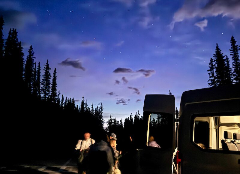 Getting ready for the stargazing Tour