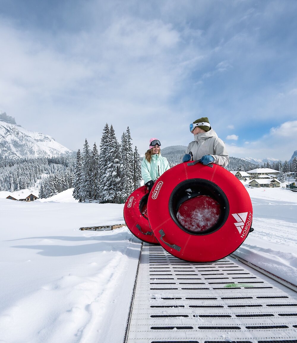 Snow Tubing at Mt Norquay