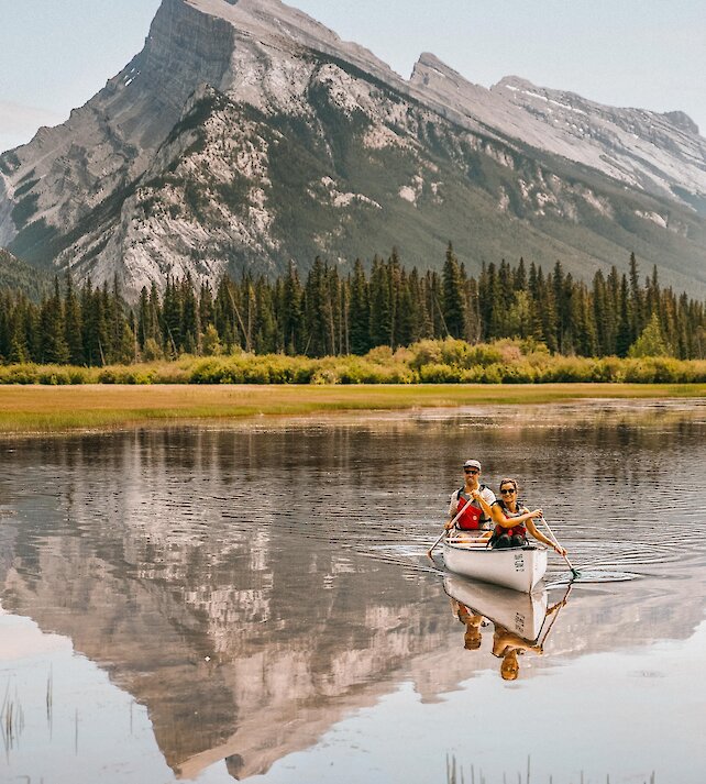 Canoeing on the Bow River