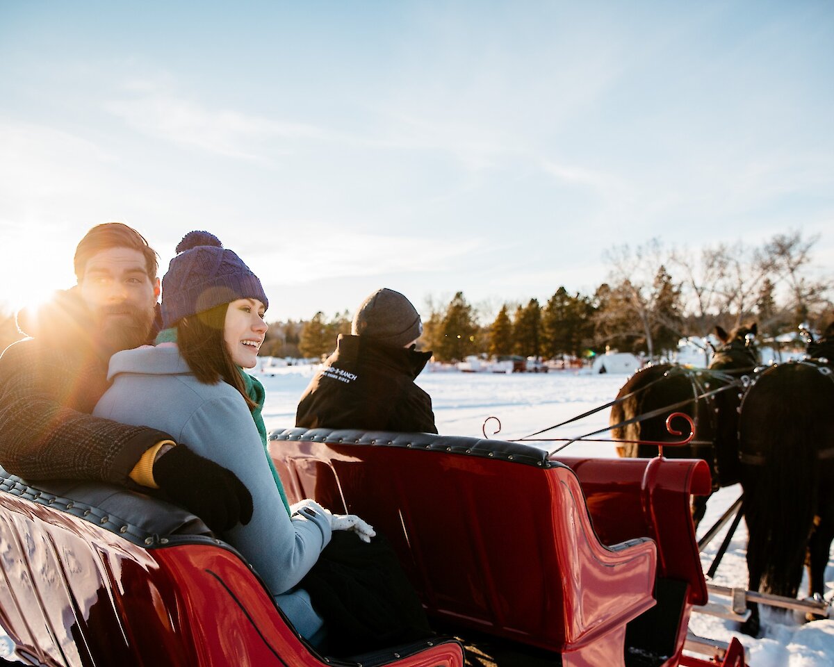 Private sleigh ride for Two in Banff