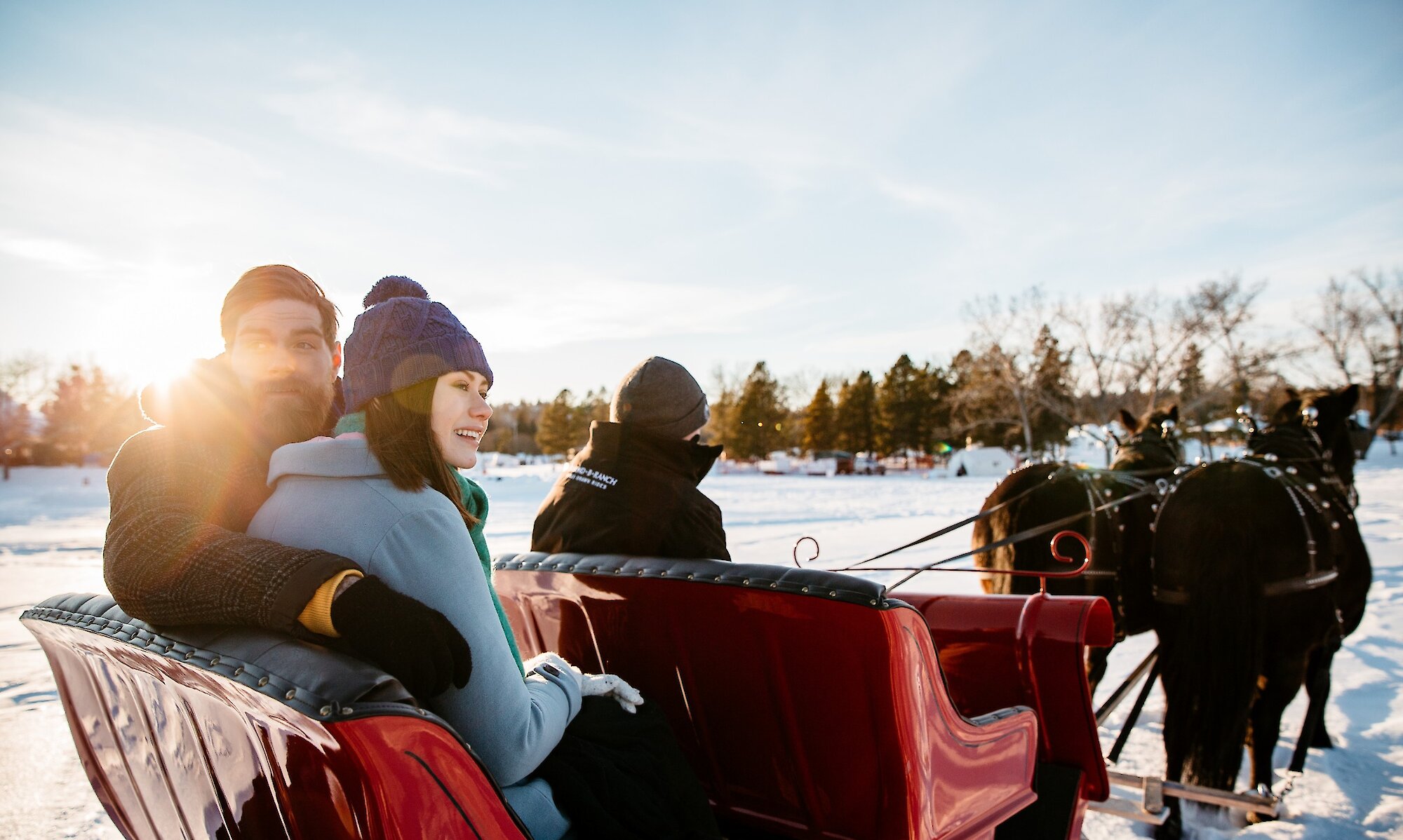 Private sleigh ride for Two in Banff