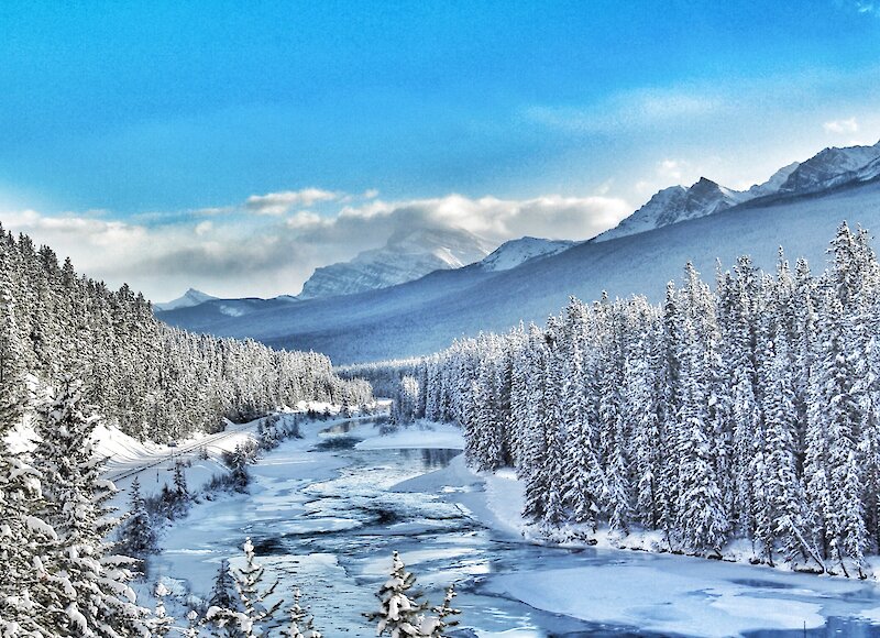 Winter views on the Icefield Parkway