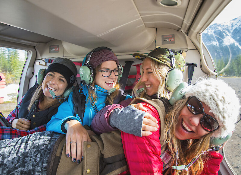 Fun in the helicopter