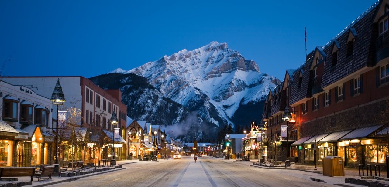 Town of Banff in Banff National Park