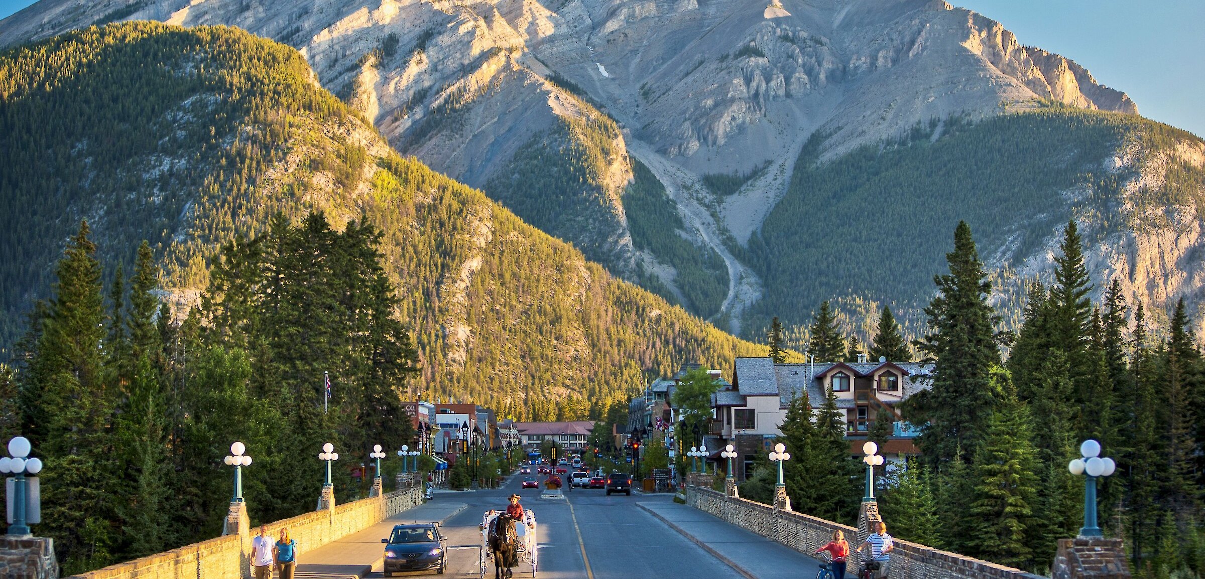 Town of Banff in Banff National Park