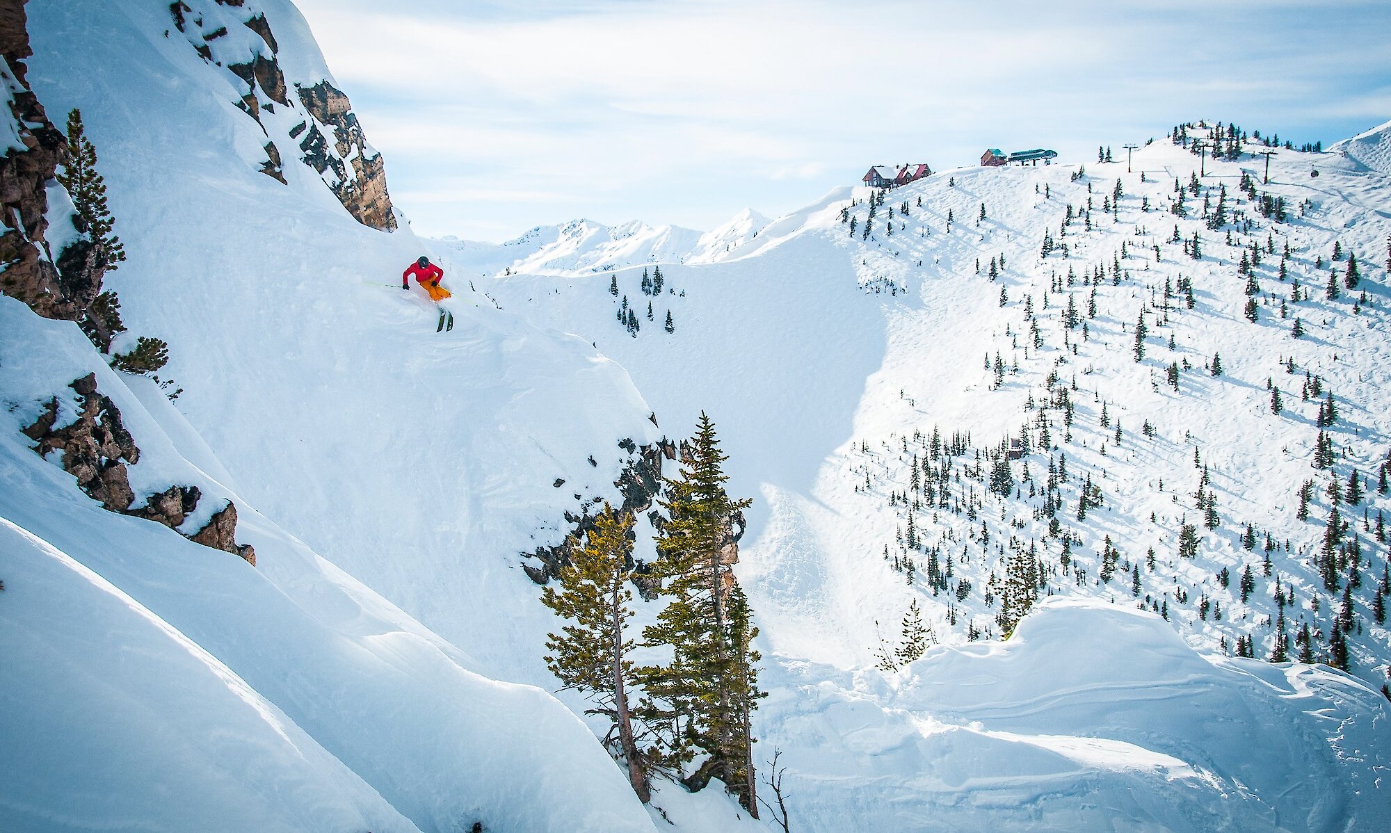 Ripping at Kicking Horse Mountain Ski Resort