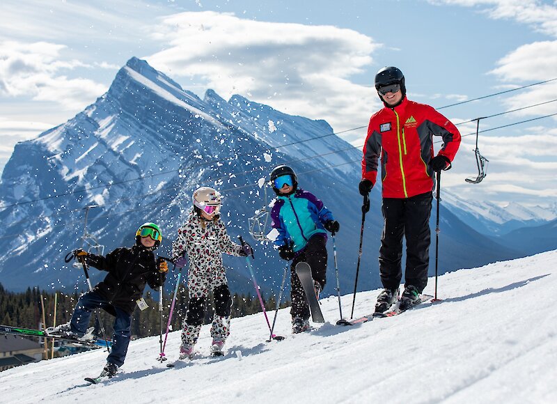 Learning to Ski at Mount Norquay