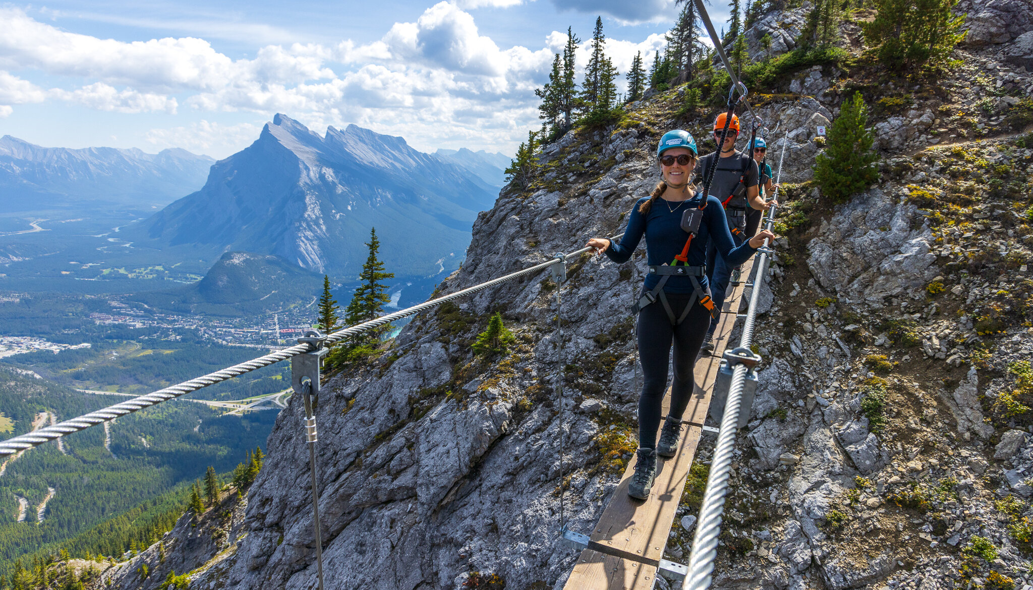 Suspension Bridge on Via Ferrata Tour