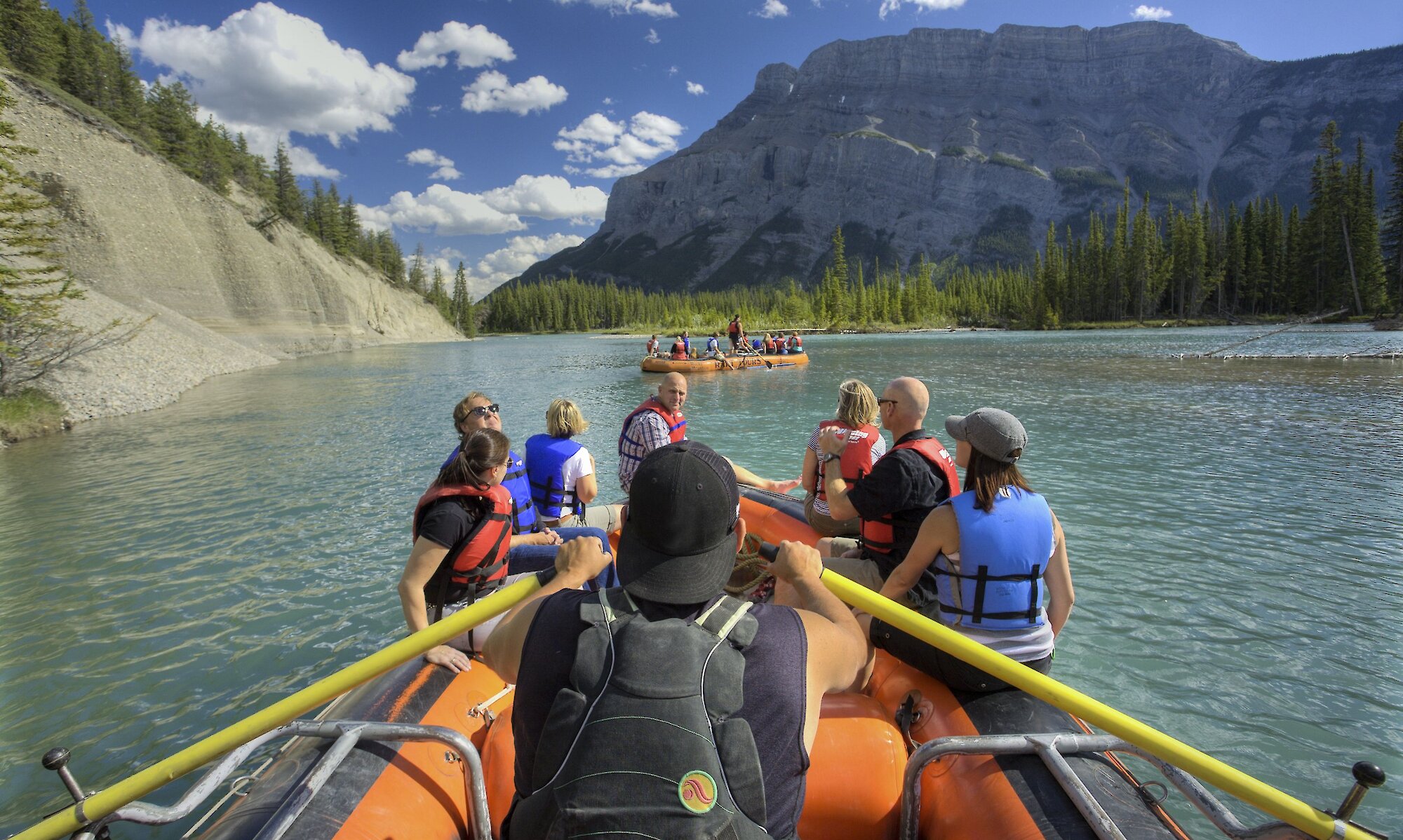Gentle Float trip on the Bow River
