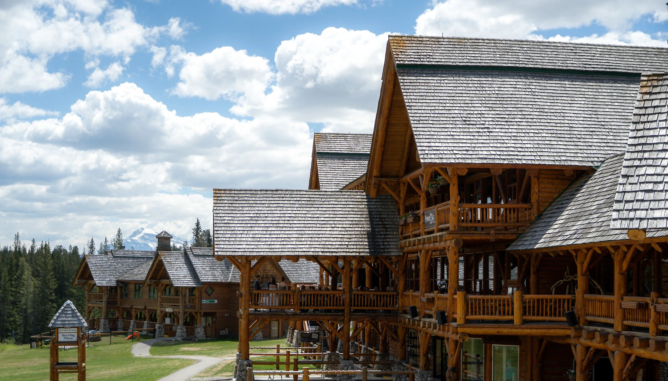 Temple Lodge at the base of the Lake Louise Sightseeing Gondola