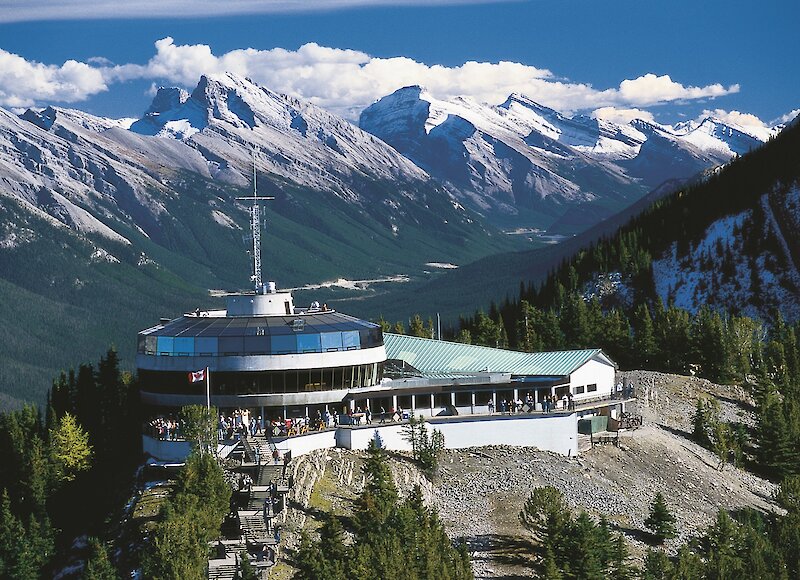 The Banff Gondola Interpretive center on Sulphur Mountain