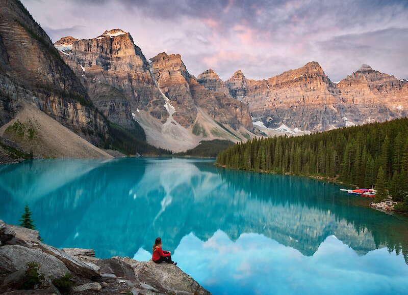 Moraine Lake at Sunrise