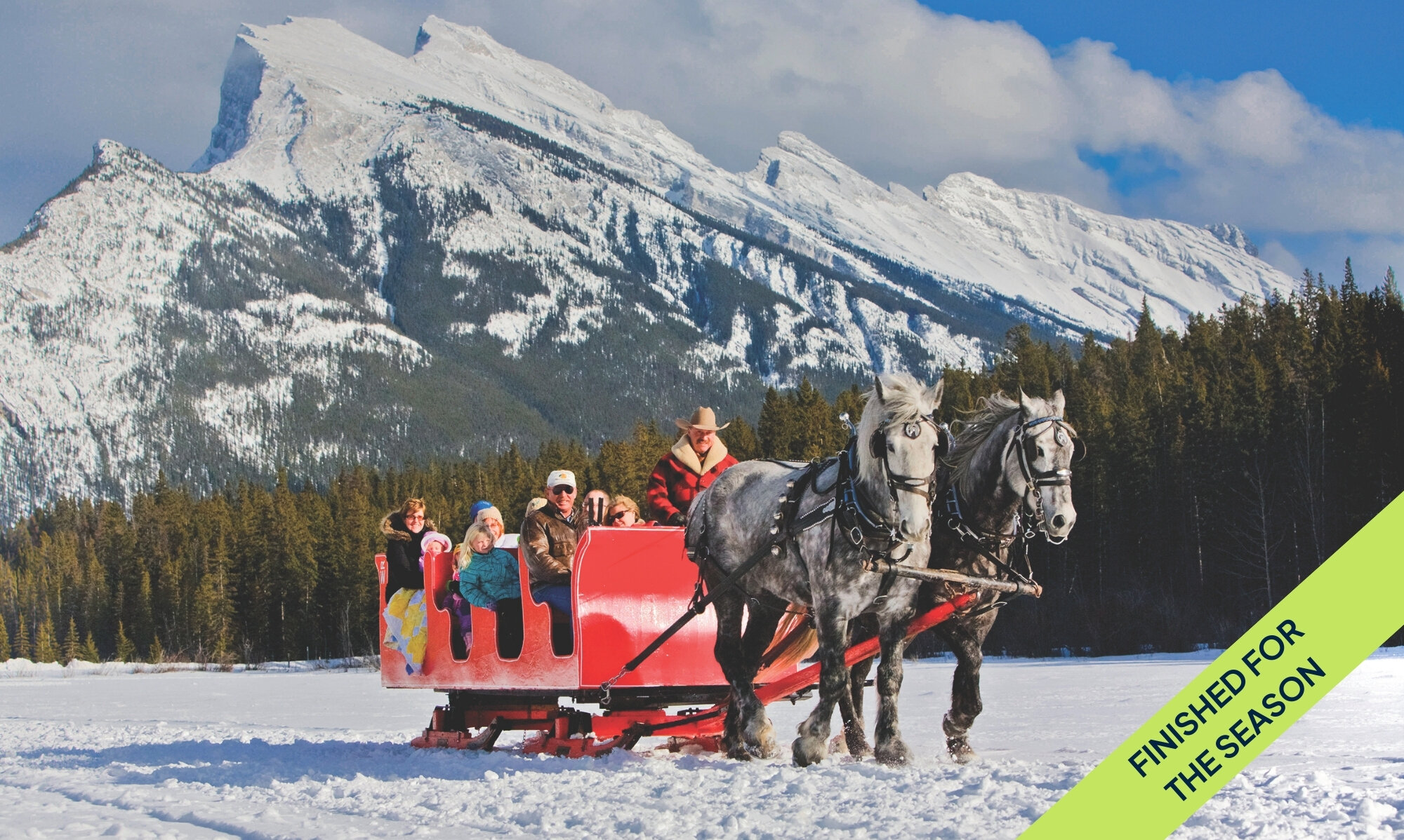 Banff Sleigh ride in the meadows around Banff